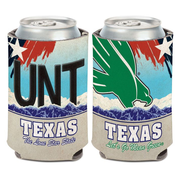 Wholesale-North Texas Mean Green LICENSE PLATE Can Cooler 12 oz.