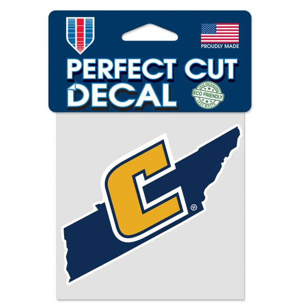 Wholesale-Tennessee Chattanooga Mocs STATE SHAPE Perfect Cut Color Decal 4" x 4"