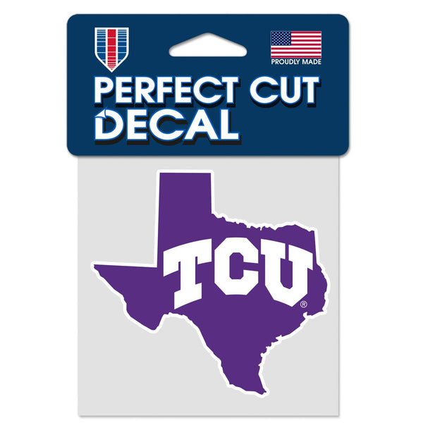 TCU Horned Frogs Perfect Cut Color Decal 4" x 4"