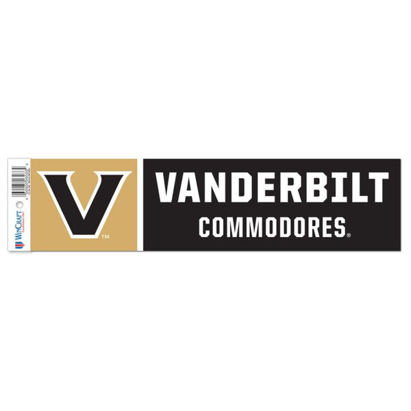 Wholesale-Vanderbilt Commodores Bumper Strip 3" x 12"