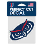 Florida Atlantic Owls Perfect Cut Color Decal 4" x 4"
