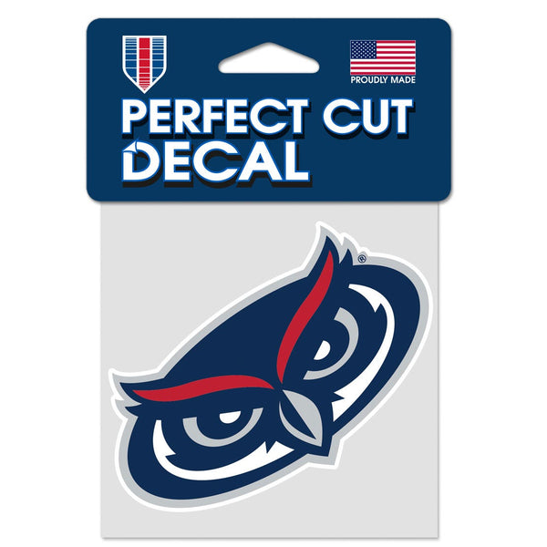 Florida Atlantic Owls Perfect Cut Color Decal 4" x 4"