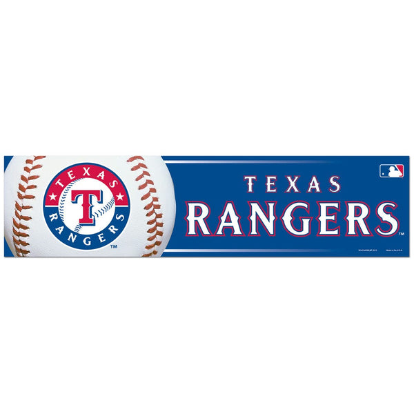 Texas Rangers Bumper Strip 3" x 12"