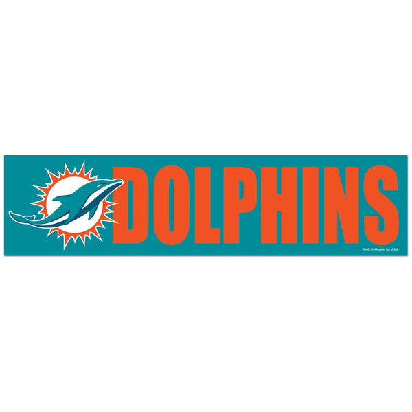 Miami Dolphins Bumper Strip 3" x 12"