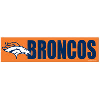 Denver Broncos Bumper Strip 3" x 12"