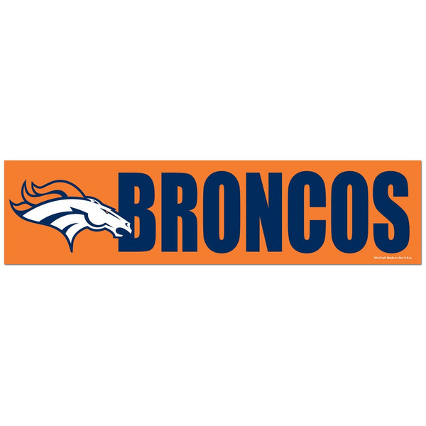 Denver Broncos Bumper Strip 3" x 12"