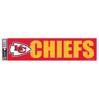 Kansas City Chiefs Bumper Strip 3" x 12"