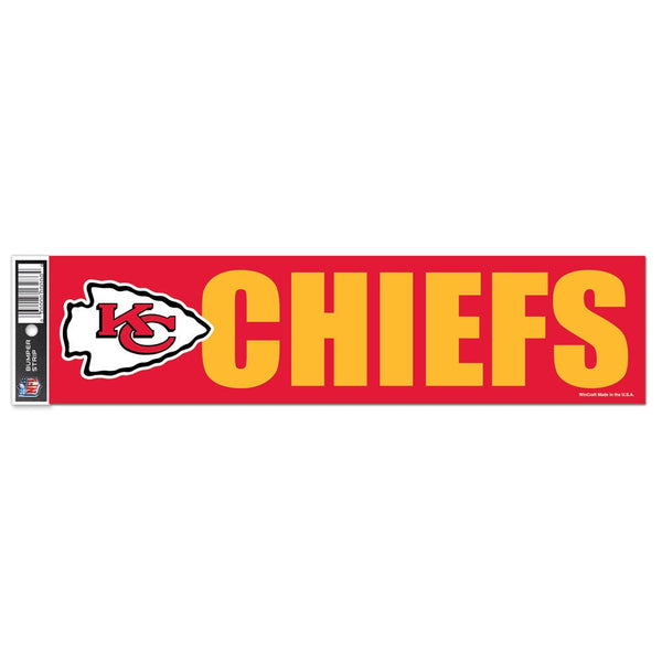 Kansas City Chiefs Bumper Strip 3" x 12"