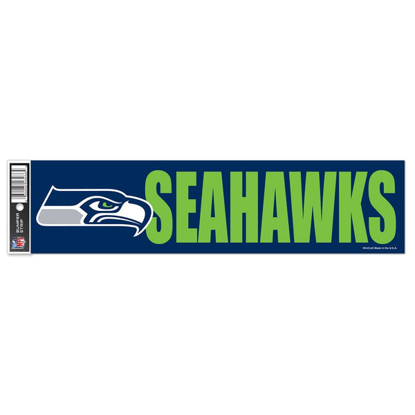 Seattle Seahawks Bumper Strip 3" x 12"