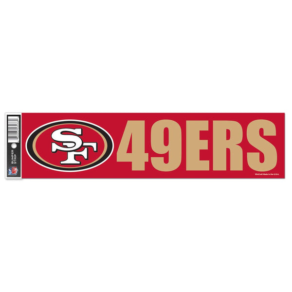 San Francisco 49ers Bumper Strip 3" x 12"