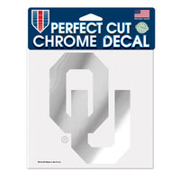 Wholesale-Oklahoma Sooners Chrome Perfect Cut Decal 6" x 6"