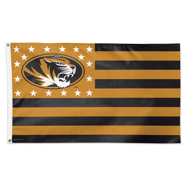 Missouri Tigers / Stars and Stripes NCAA Flag - Deluxe 3' X 5'