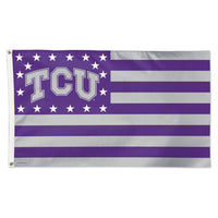 Wholesale-TCU Horned Frogs / Stars and Stripes NCAA Flag - Deluxe 3' X 5'