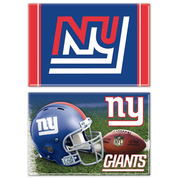 New York Giants Rectangle Magnet, 2pack 2" x 3"