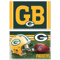 Green Bay Packers Rectangle Magnet, 2pack 2" x 3"