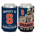 Wholesale-Syracuse Orange / Star Wars Mandalorian Can Cooler 12 oz.