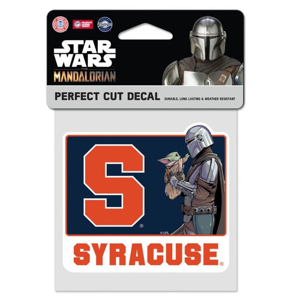 Wholesale-Syracuse Orange / Star Wars MANDALORIAN Perfect Cut Color Decal 4" x 4"