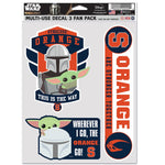 Syracuse Orange / Star Wars MANDALORIAN Multi Use 3 FAN PACK