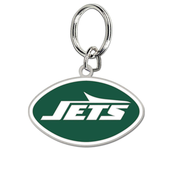New York Jets Cloisonne Key Ring Carded