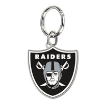 Las Vegas Raiders Cloisonne Key Ring Carded