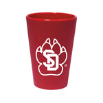 South Dakota Coyotes Red 1.5oz Silicone Shot Glass