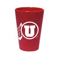 Utah Utes Red 1.5oz Silicone Shot Glass