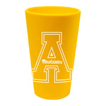 Appalachian State Mountaineers Yellow 16 oz Silicone Pint Glass