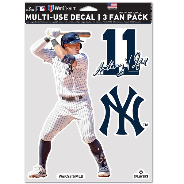 New York Yankees PLAYERS CHOICE DIAMOND CLUB(R) Multi Use 3 Fan Pack Anthony Volpe