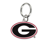 Georgia Bulldogs Cloisonne Key Ring Carded