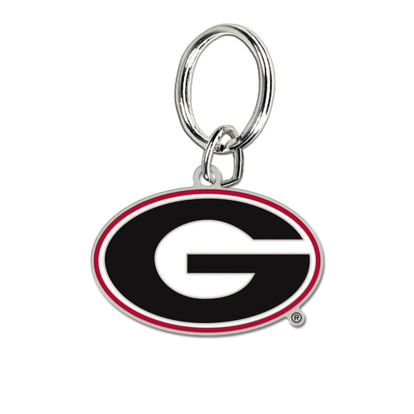 Georgia Bulldogs Cloisonne Key Ring Carded