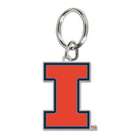 Illinois Fighting Illini Cloisonne Key Ring Carded
