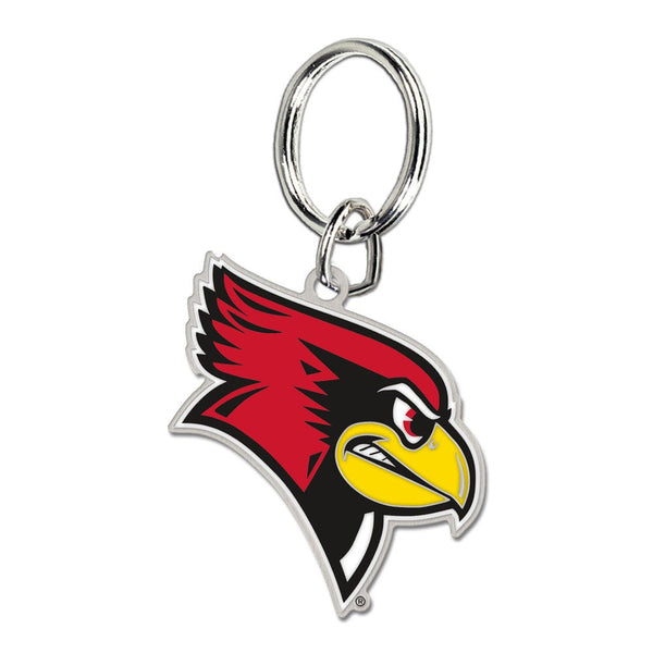 Illinois State Redbirds Cloisonne Key Ring Carded