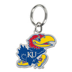 Kansas Jayhawks Cloisonne Key Ring Carded