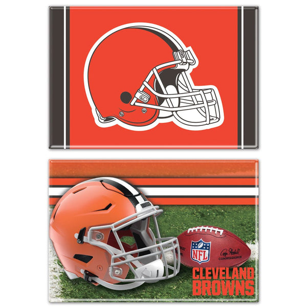 Cleveland Browns Rectangle Magnet, 2pack 2" x 3"