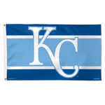 Kansas City Royals KC, H Stripes Flag - Deluxe 3' X 5'