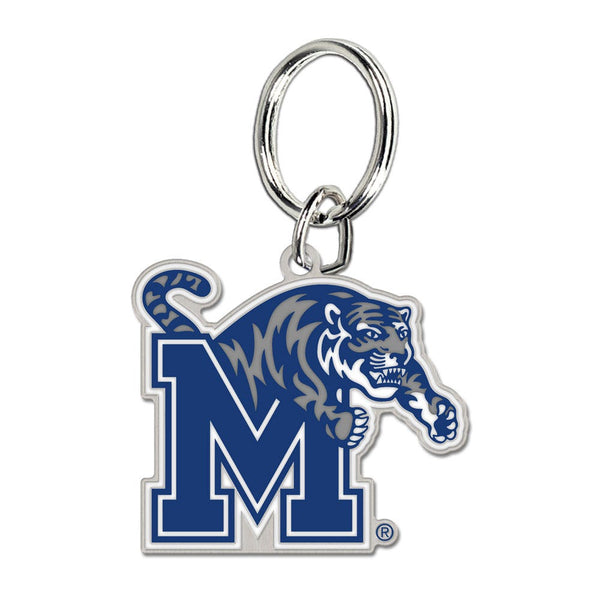 Memphis Tigers Cloisonne Key Ring Carded
