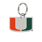Miami Hurricanes Cloisonne Key Ring Carded