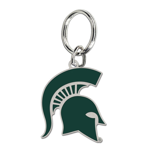 Michigan State Spartans Cloisonne Key Ring Carded
