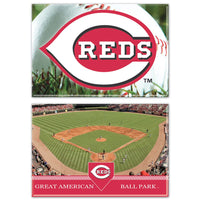 Cincinnati Reds Rectangle Magnet, 2pack 2" x 3"