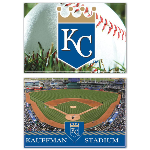 Kansas City Royals Rectangle Magnet, 2pack 2" x 3"