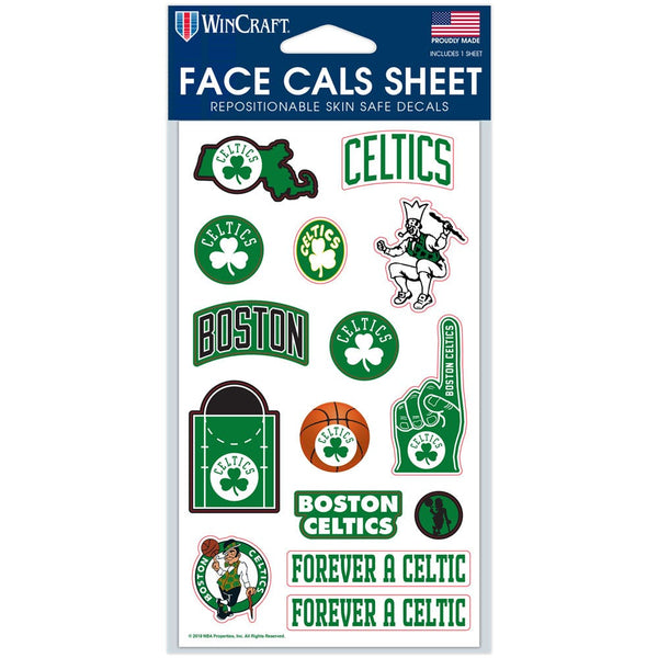Boston Celtics Face Cals 4" x 7"