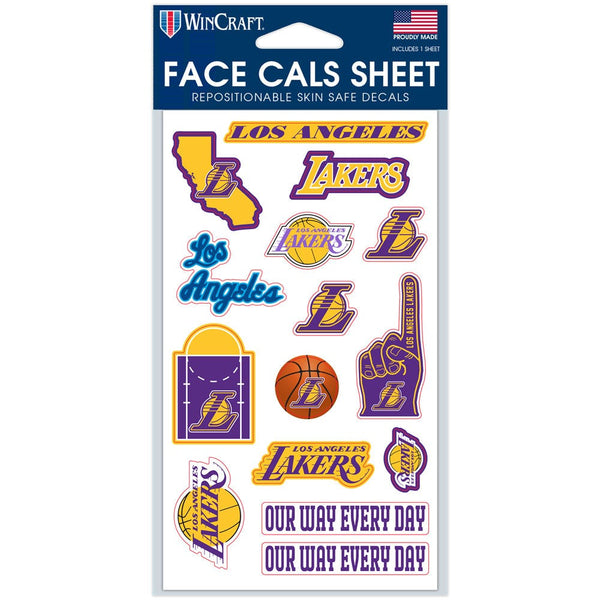 Los Angeles Lakers Face Cals 4" x 7"