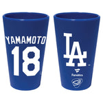 Los Angeles Dodgers 16 oz Silicone Pint Glass Yoshinobu Yamamoto