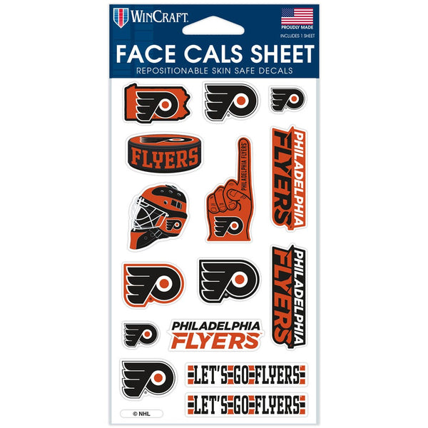 Philadelphia Flyers Face Cals 4" x 7"