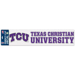 Wholesale-TCU Horned Frogs Perfect Cut Decals 4" x 17"