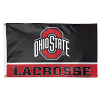 Wholesale-Ohio State Buckeyes LACROSSE Flag - Deluxe 3' X 5'