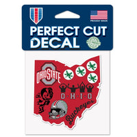 Wholesale-Ohio State Buckeyes Perfect Cut Color Decal 4" x 4"