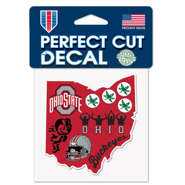 Wholesale-Ohio State Buckeyes Perfect Cut Color Decal 4" x 4"