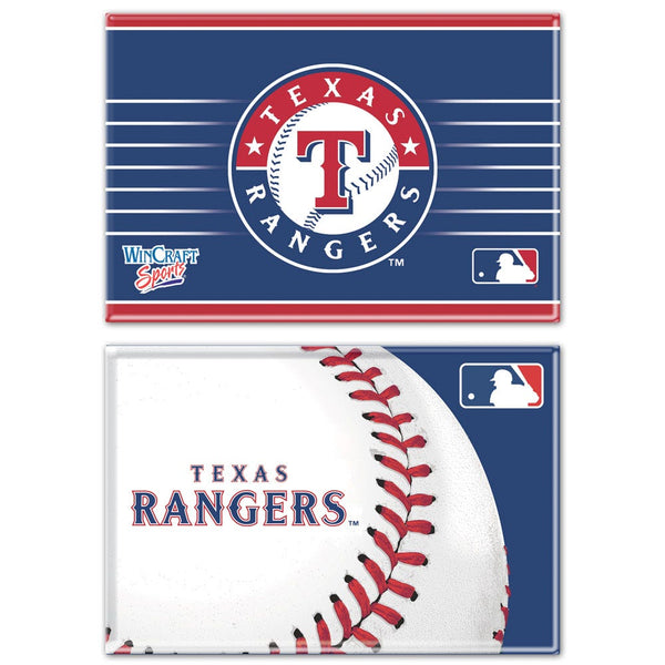 Texas Rangers Rectangle Magnet, 2pack 2" x 3"