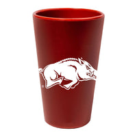 Arkansas Razorbacks 16 oz Silicone Pint Glass
